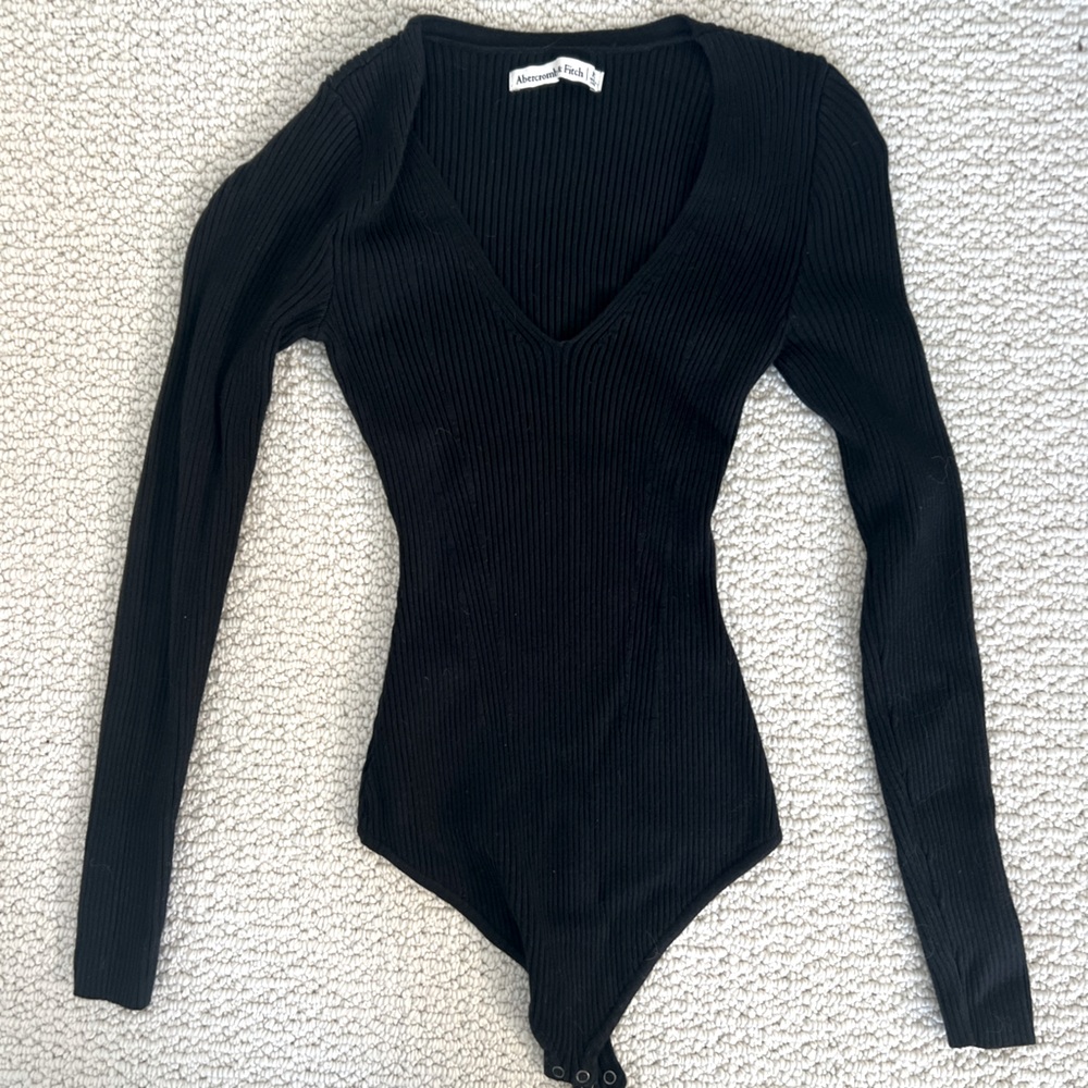 Abercrombie bodysuit XS black